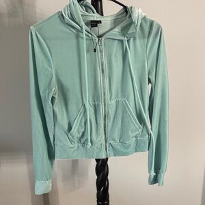 SHEIN Light Green Zip-Up Jacket